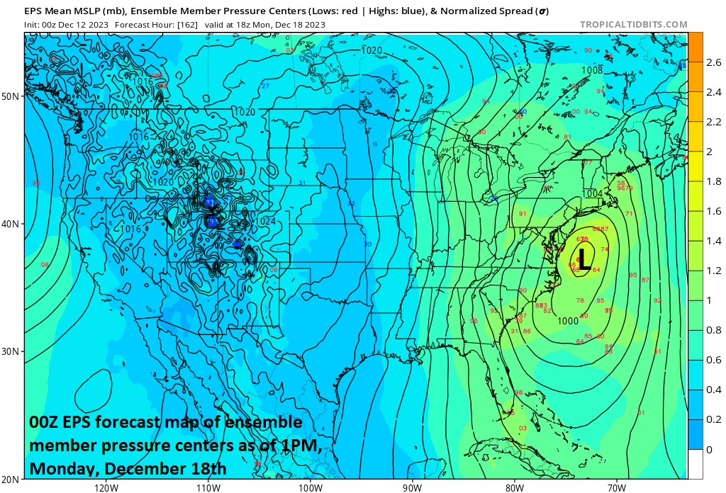 12:45 PM | ***Monitoring prospects for a powerhouse storm system that can impact the Gulf of Mexico region this weekend and the east coast early next week***