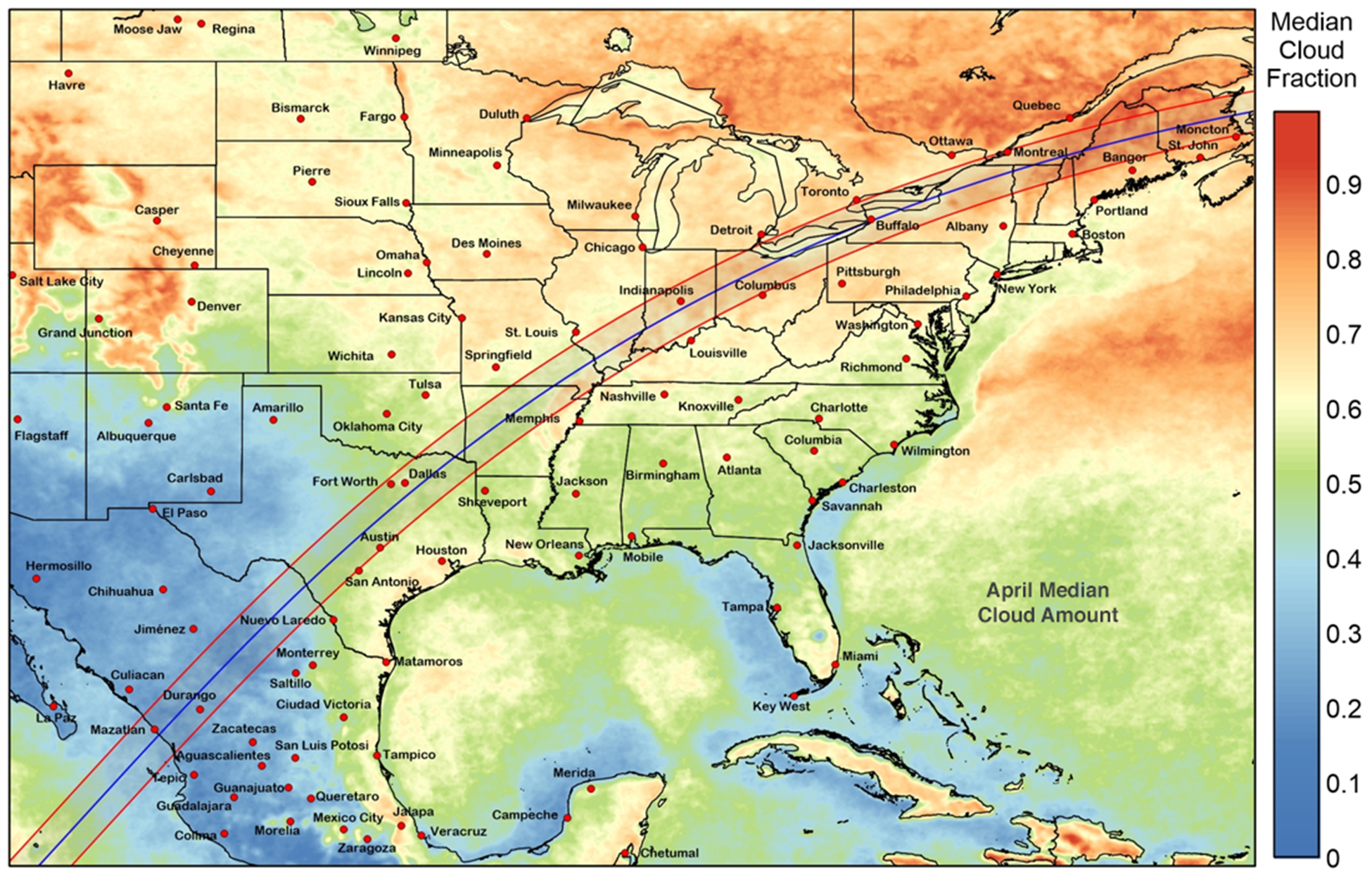 7:15 AM | ***Next great total solar eclipse on US soil now just under three months away...totality path to extend from Texas-to-Maine***