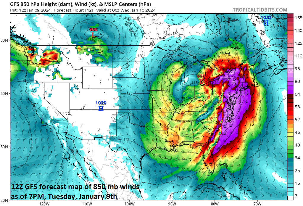 1:15 PM | ****Heavy rain, powerful winds in the Mid-Atlantic/NE US…flooding and numerous power outages on the table…a second powerful storm at week’s end…some intense cold**** 