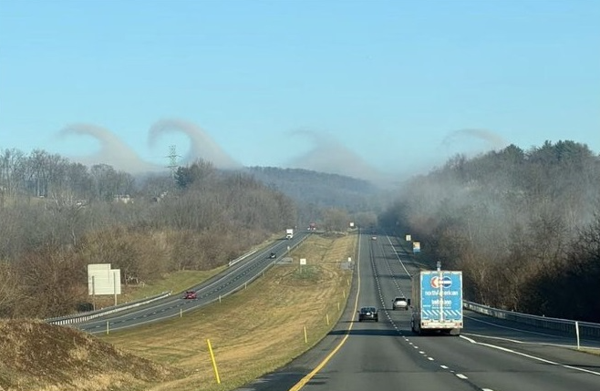 Kelvin-Helmholtz clouds