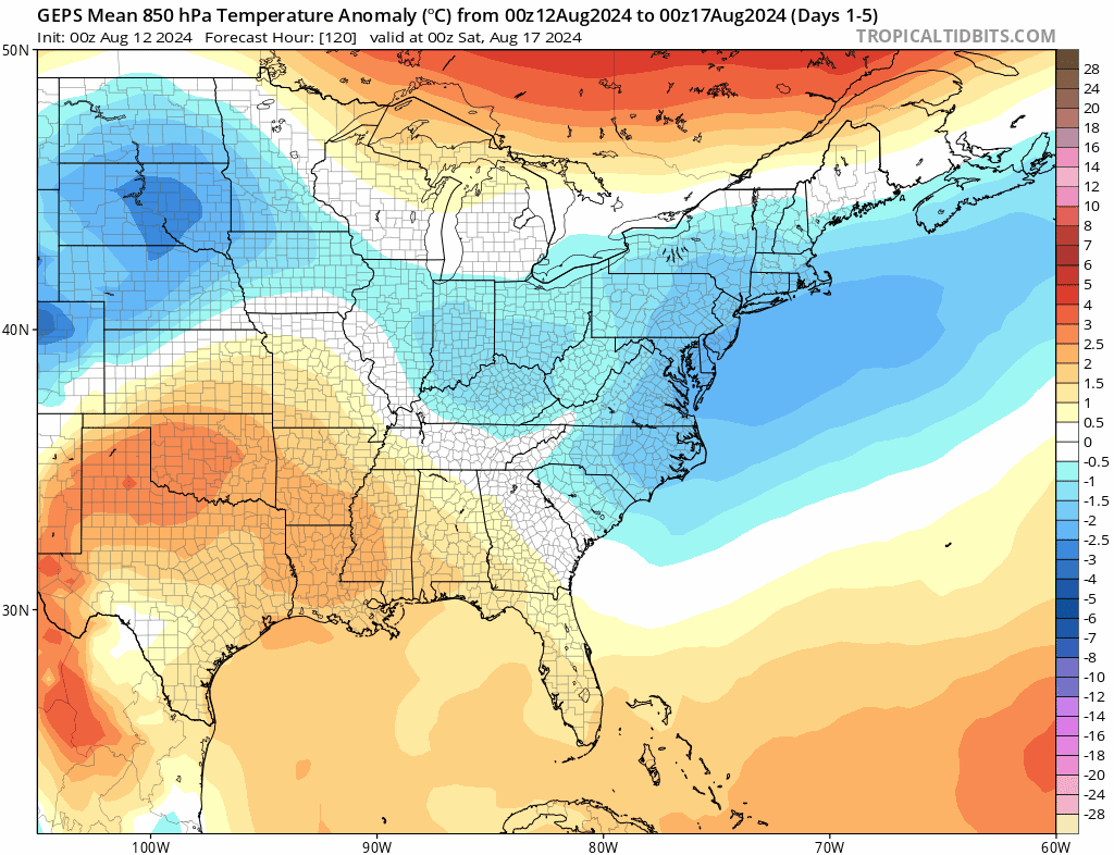2:30 PM | *A comfortable weekend...a comfortable week ahead...and its looking like a comfortable month of August in the Mid-Atlantic region...tropics to remain active*
