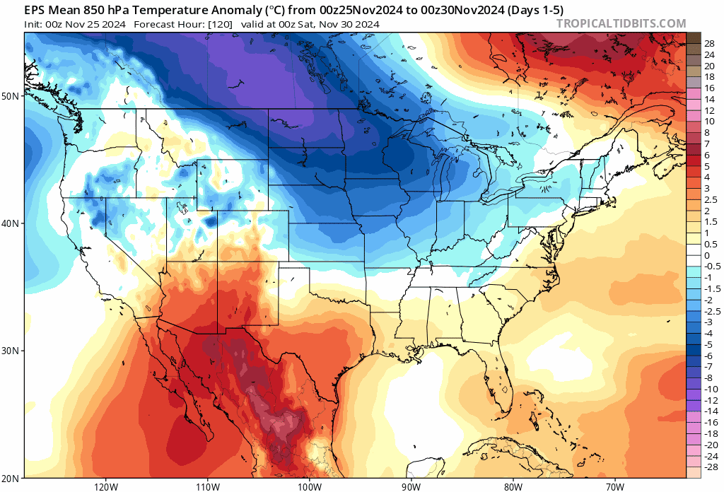 1:15 PM | ***One of the coldest starts to December in many years...significant mountain snows western US...interior, higher elevation snows NE US later this week...Great Lake snow event(s)***