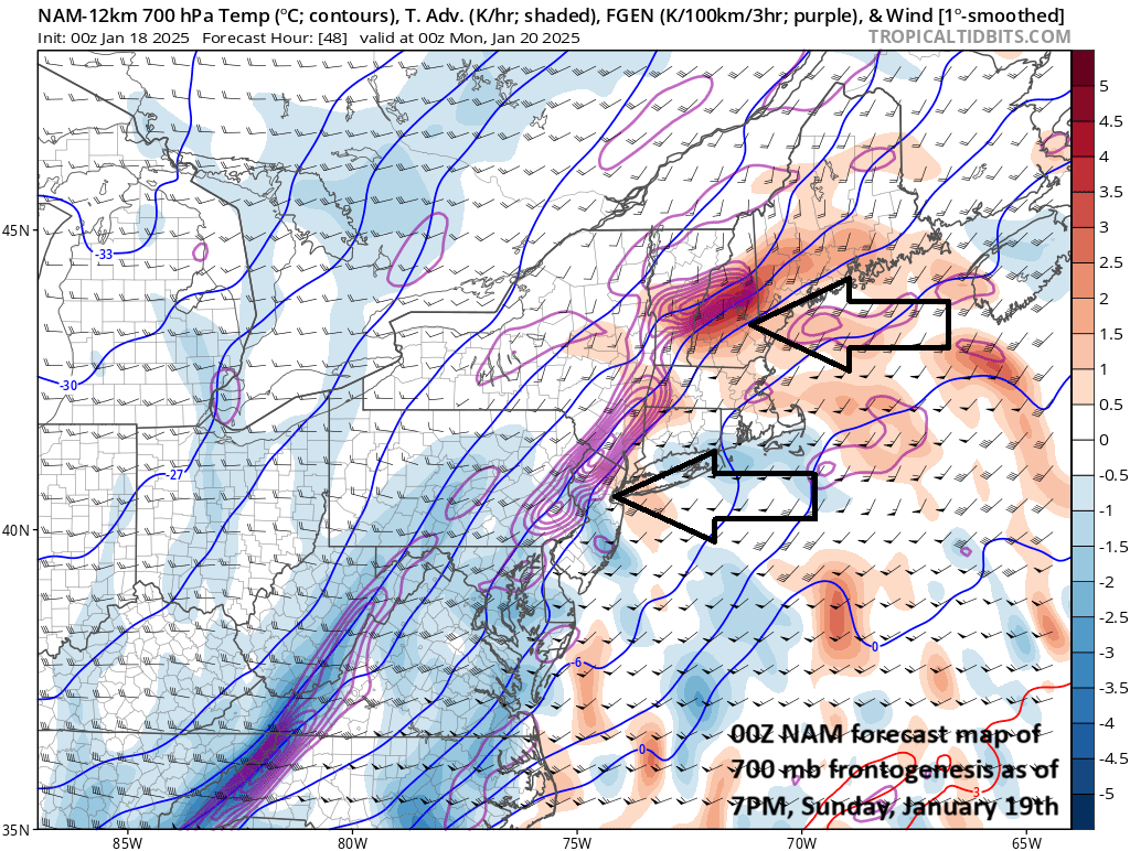 Sat. PM - ****Accumulating snow in the DC-to-Philly-to-NYC corridor on Sunday at the front end of an Arctic invasion…several inches on the table…brutal cold to follow with near zero possible****