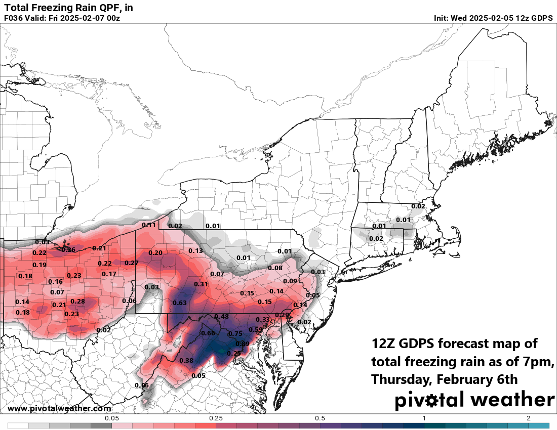 12:15 PM | ****Ice threat southern Mid-Atlantic...mainly snow event northern Mid-Atlantic...similar “mixed precipitation” scenario this weekend...snow threat by middle of next week****