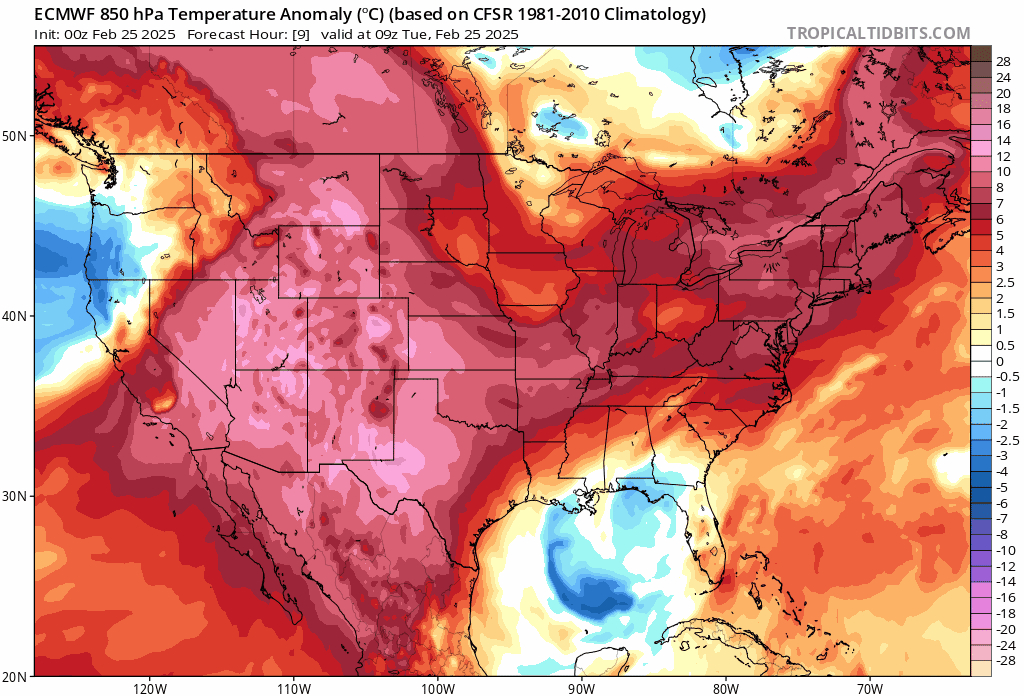 11:15 AM | *A “back and forth” temperature pattern likely to set the stage for multiple severe weather outbreaks during the month of March*
