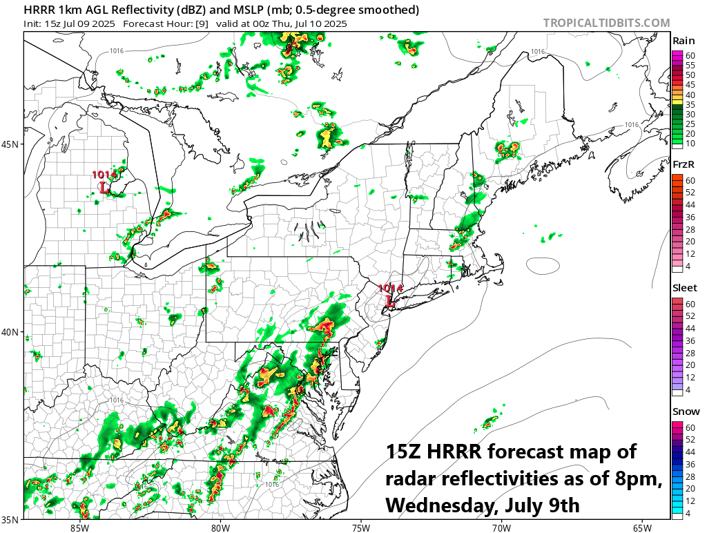 ***Strong-to-severe thunderstorm threat late today/early tonight in much of the Mid-Atlantic region...flooding downpours again possible***