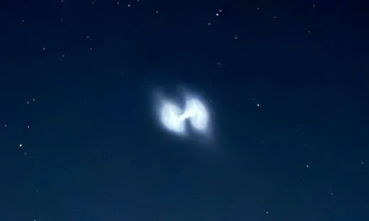 Spiraling Rocket Exhaust