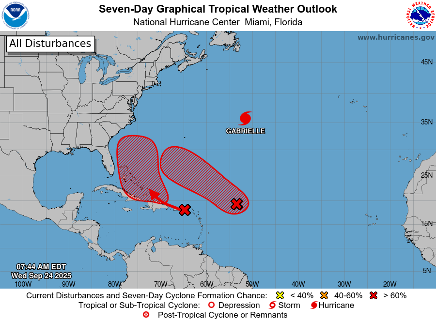 Wed 24 Sep 2025 "Two tropical systems to do a dance around each other...more rain for Mid-Atl/NE US"