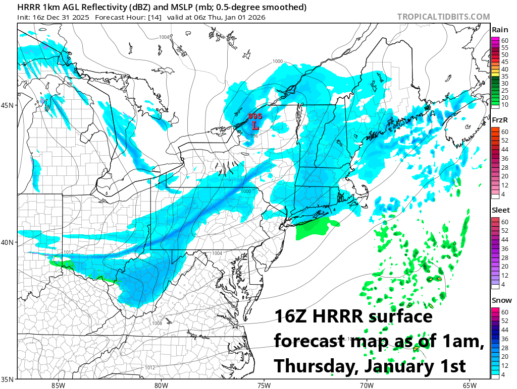 ***Snow showers this evening for much of the Mid-Atlantic as an Arctic front approaches...a late-night burst of heavier snow is possible...cold signals continue for much of the month of January***