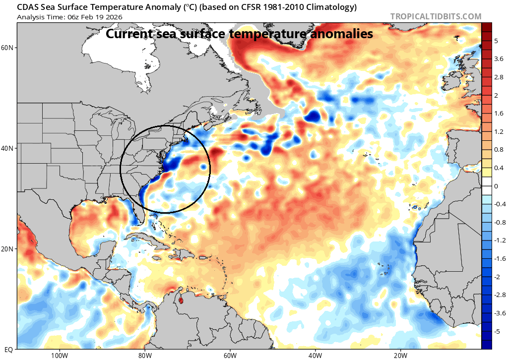 ****Closely monitoring late weekend storm threat for the Mid-Atlantic region...a possible important factor that can influence storm track****