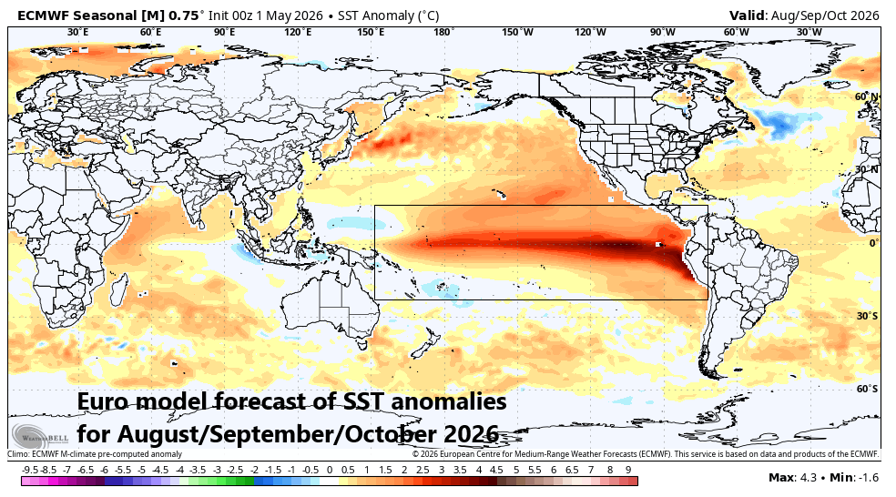 **El Nino on the way...could be one of the strongest in the last 50 years...big (inhibiting) impact likely on the Atlantic Basin tropical season...potential effects next winter...historical context** 