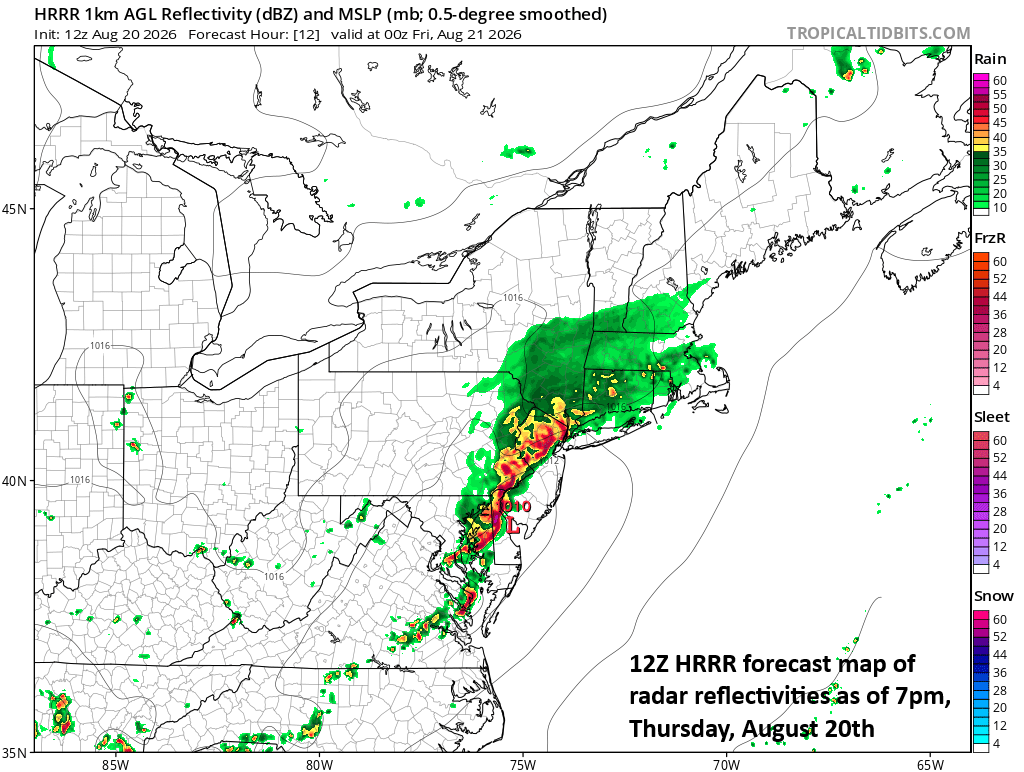 ***Another round of downpours and severe thunderstorms for the Mid-Atlantic region as active weather pattern continues***