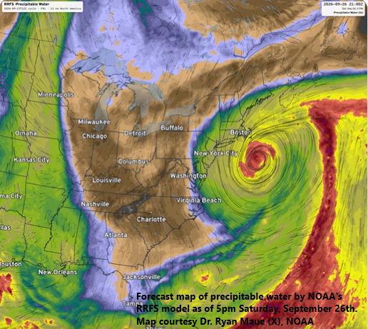 ****High impact event by early season nor’easter along coastal sections from the Carolinas to New England****