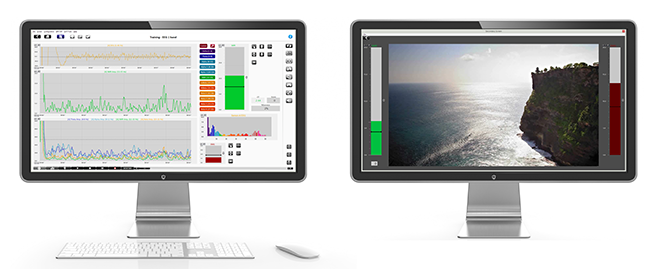 Typically we like a dual screen setup with a separate trainee and trainer screen with Biotrace software
