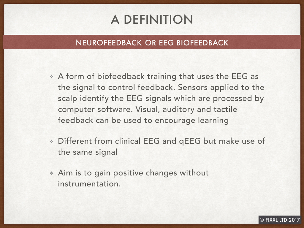 Definition of neurofeedback
