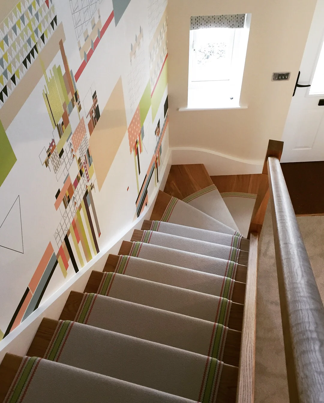 Partners in Design Bespoke Geometric Wallpaper.JPG