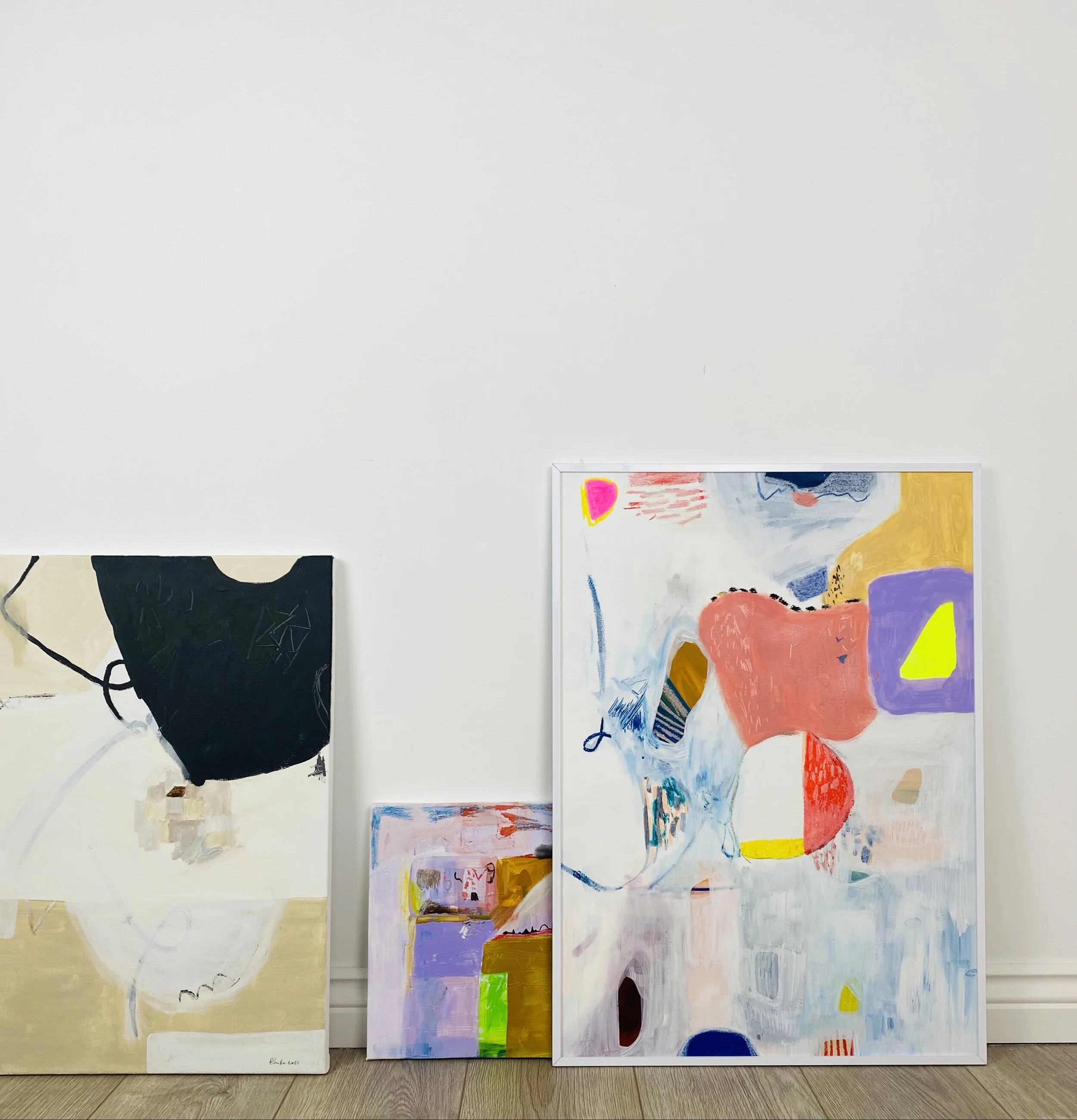 Carousel abstract paintings.JPG