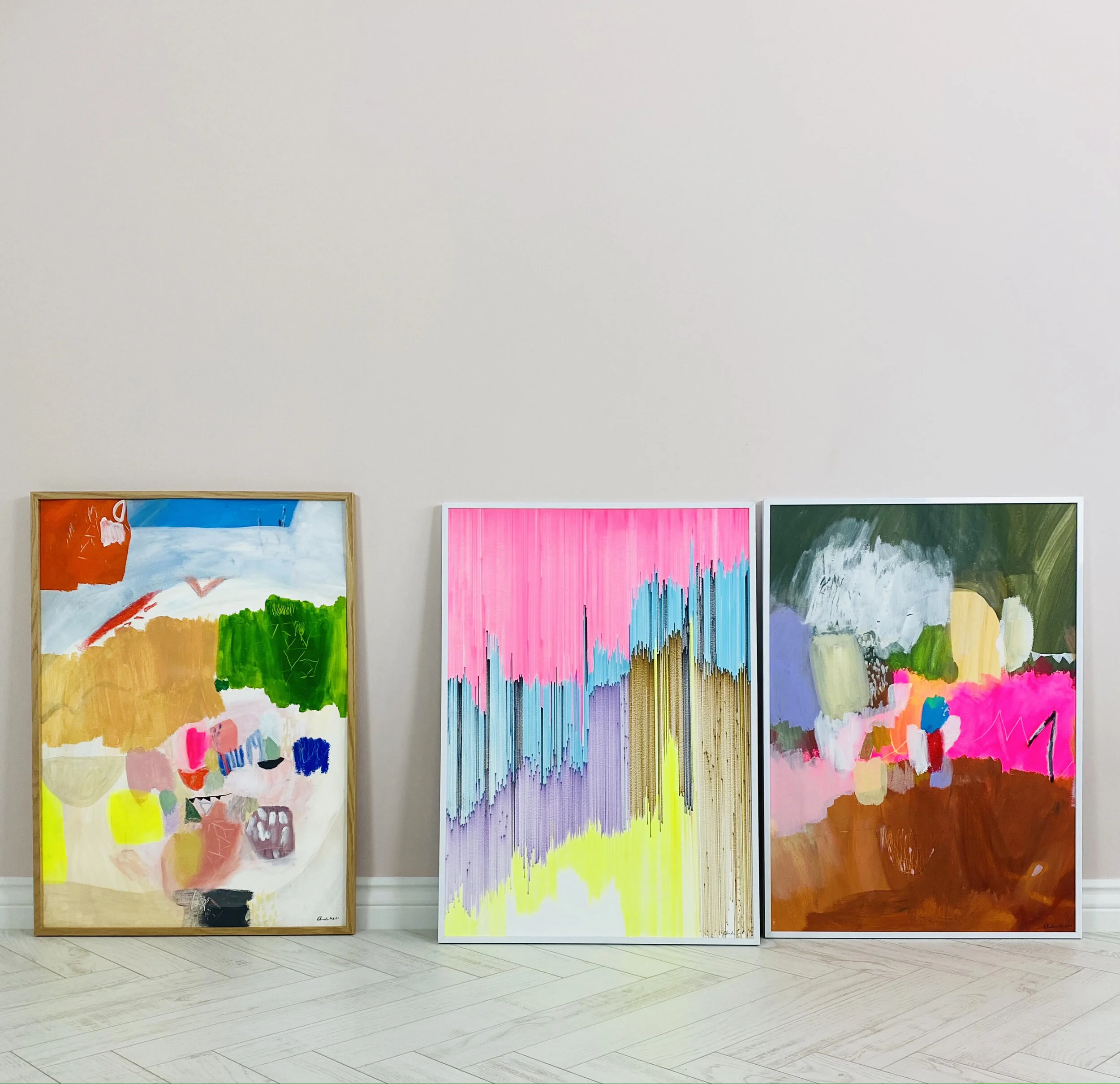 Bright abstract paintings kirath ghundoo.JPG