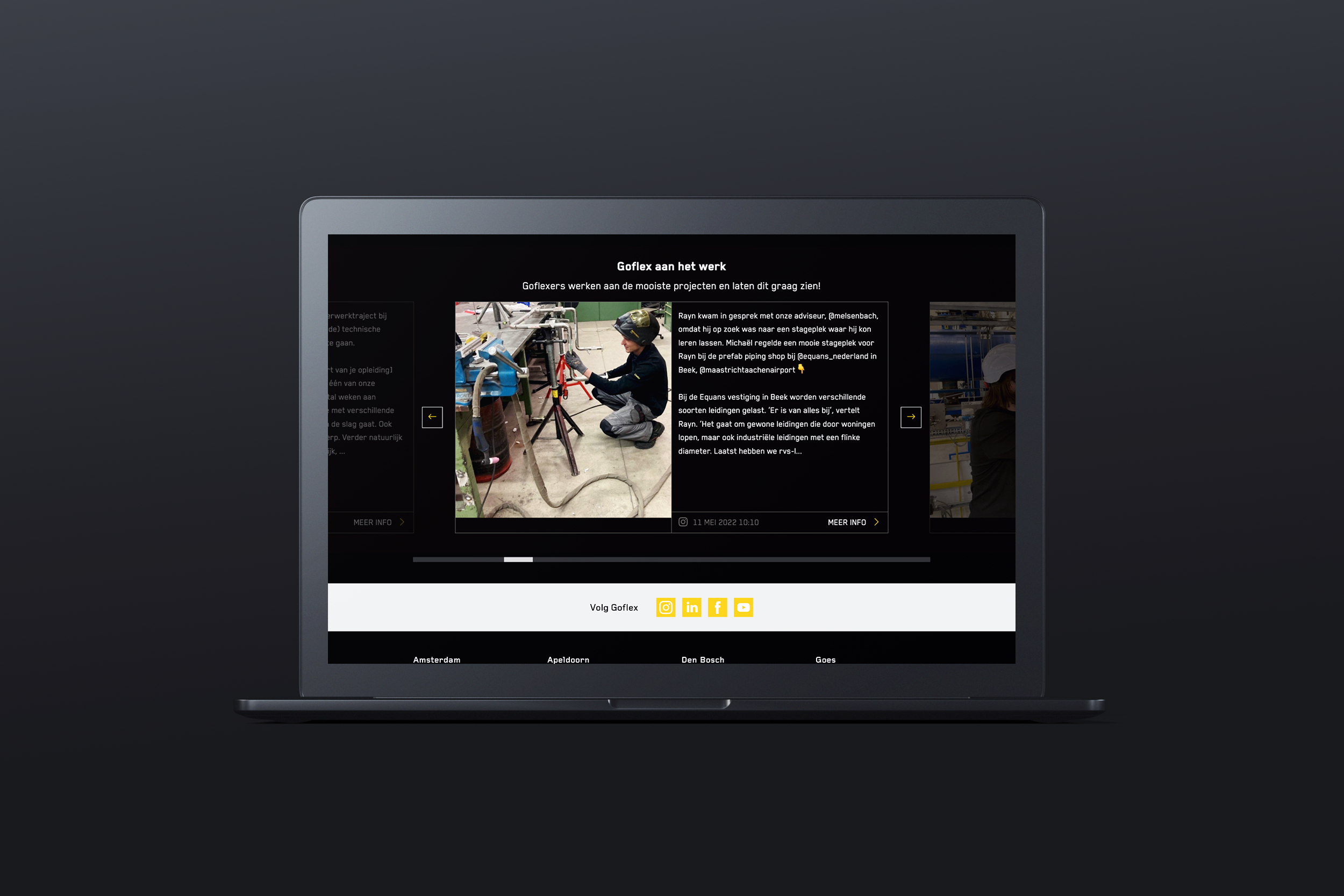 Een vernieuwd ontwerp met een technische look-and-feel gaan hand in hand met de verbeterde interface en functionaliteiten die helpen om beter de weg te vinden door het opleidingsaanbod. 