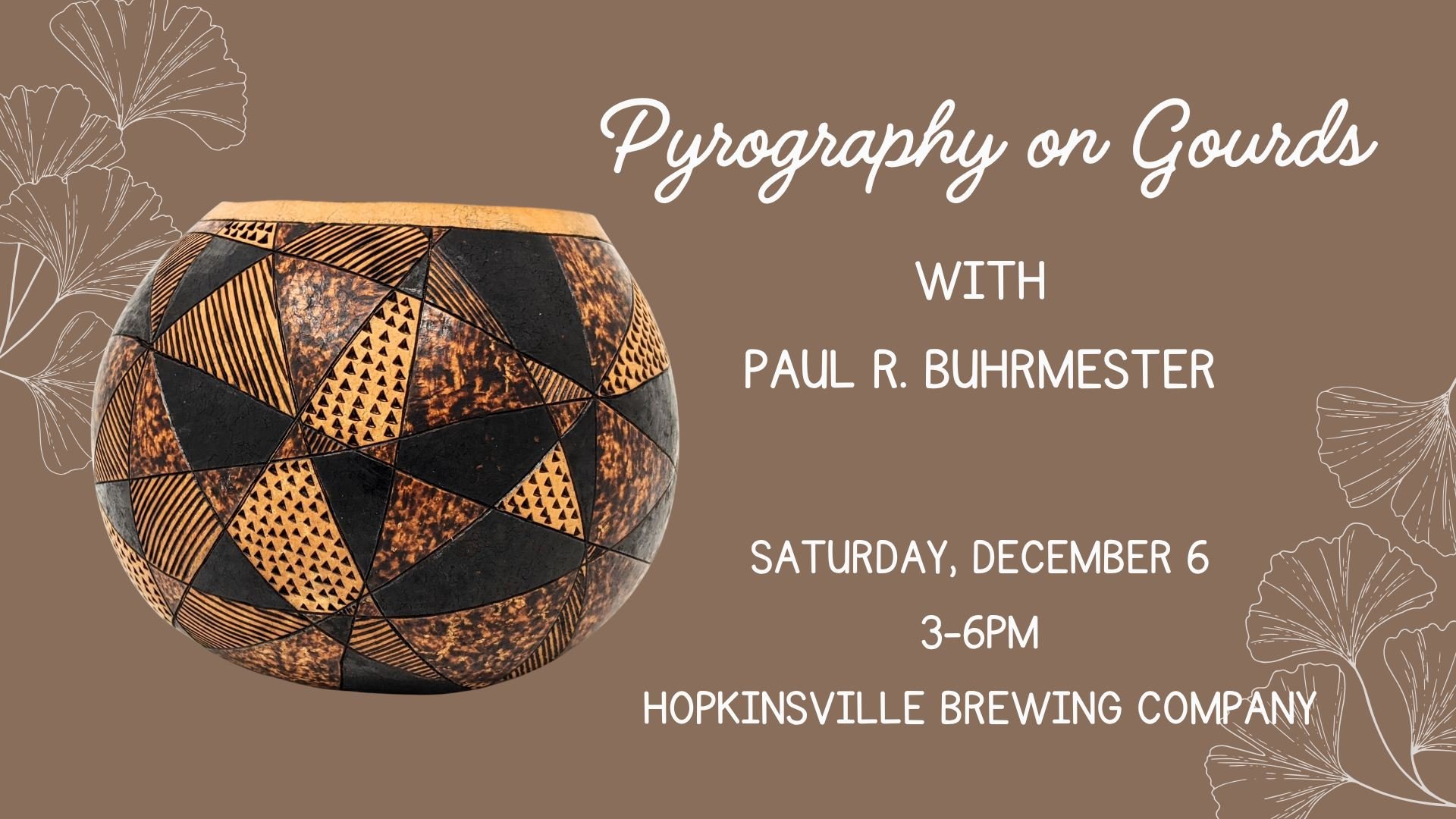 Pyrography on Gourds