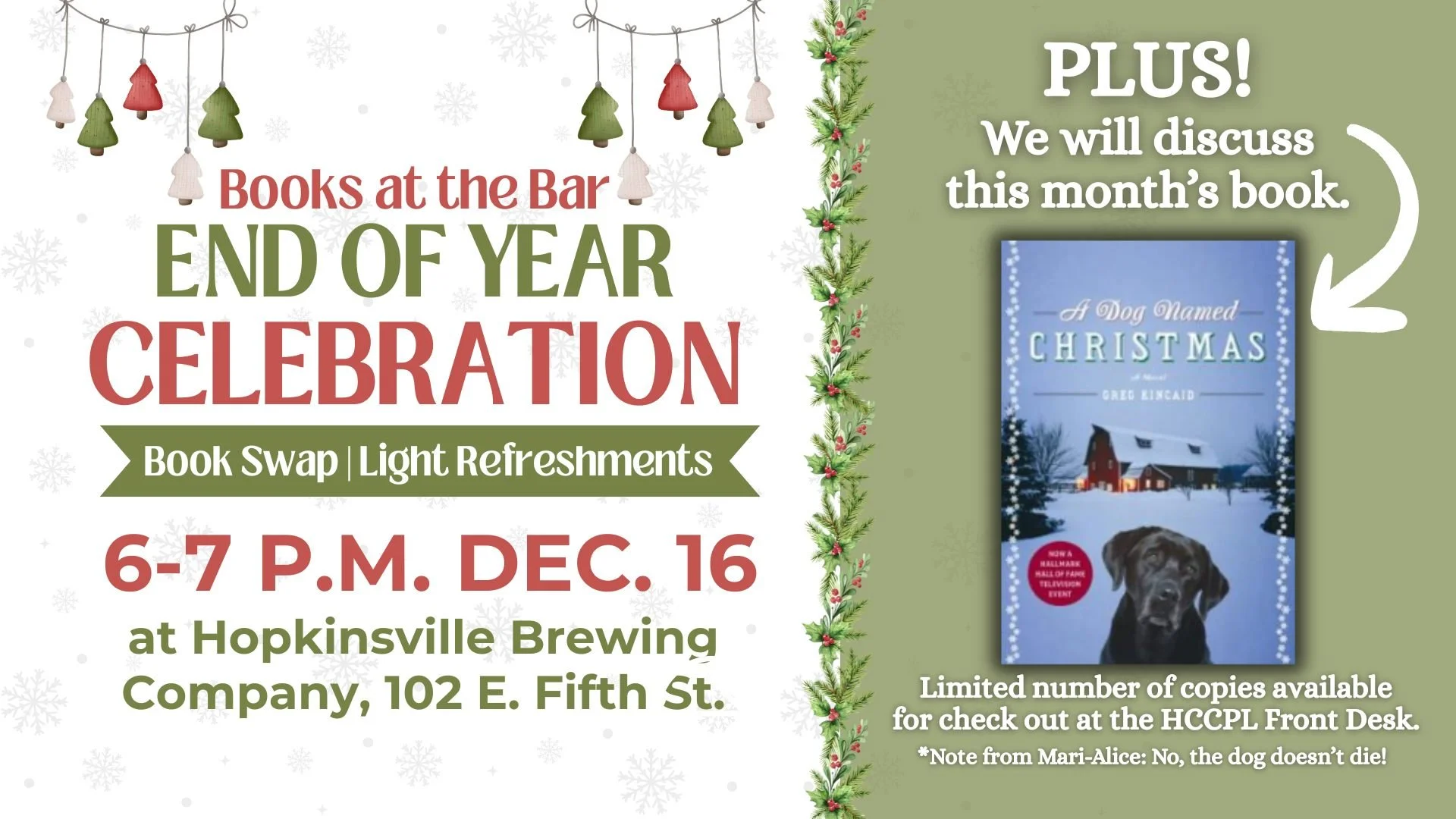 Books at the Bar: End of Year Celebration