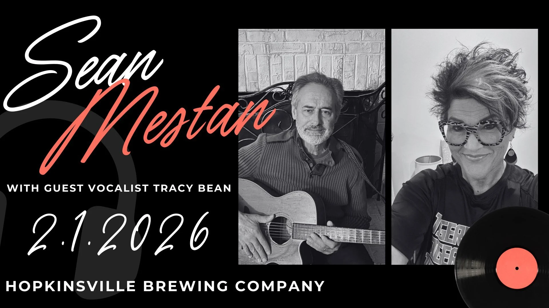 Live Music: Sean Mastin with Guest Vocalist Tracy Bean