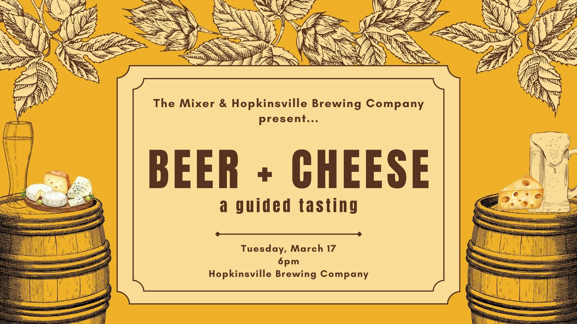 Beer + Cheese: a guided tasting