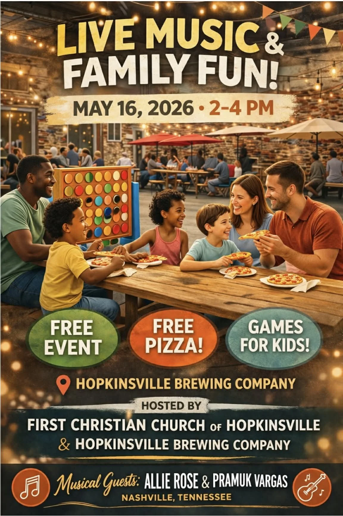 Live Music & Family Fun (Sponsored by First Christian Church)