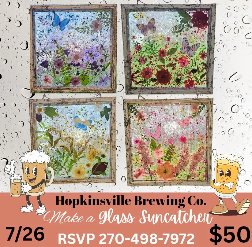 Make a Pressed Flower & Crushed Glass Suncatcher