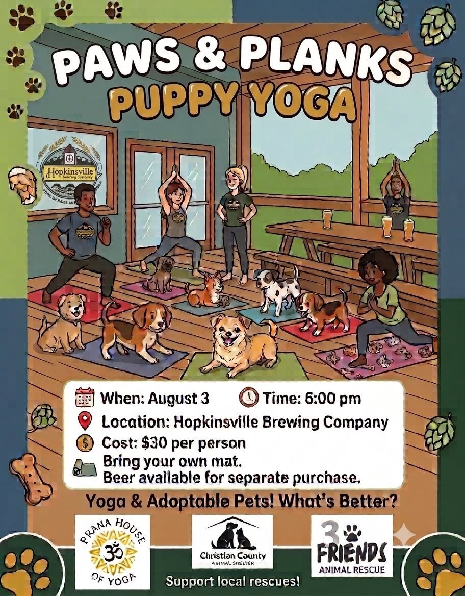 Paws and Planks - Puppy Yoga