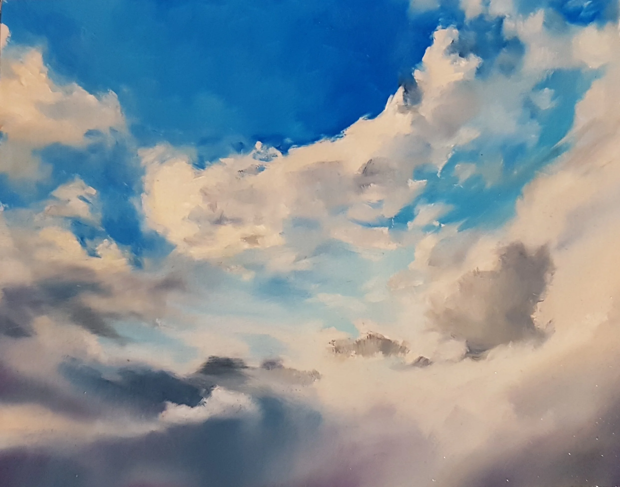 Winter Wind, oil on wood, 8 x 10 Inches, 2018