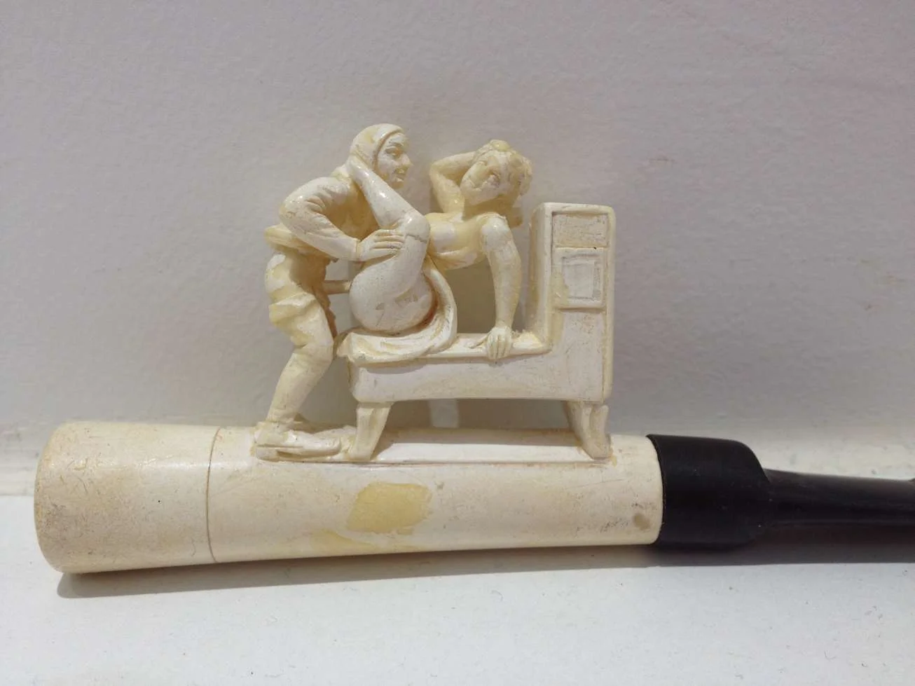 Pipe et porte cigarette en écume de mer