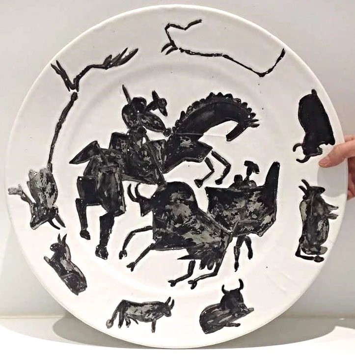 Picasso, céramique en faïence "La corrida"