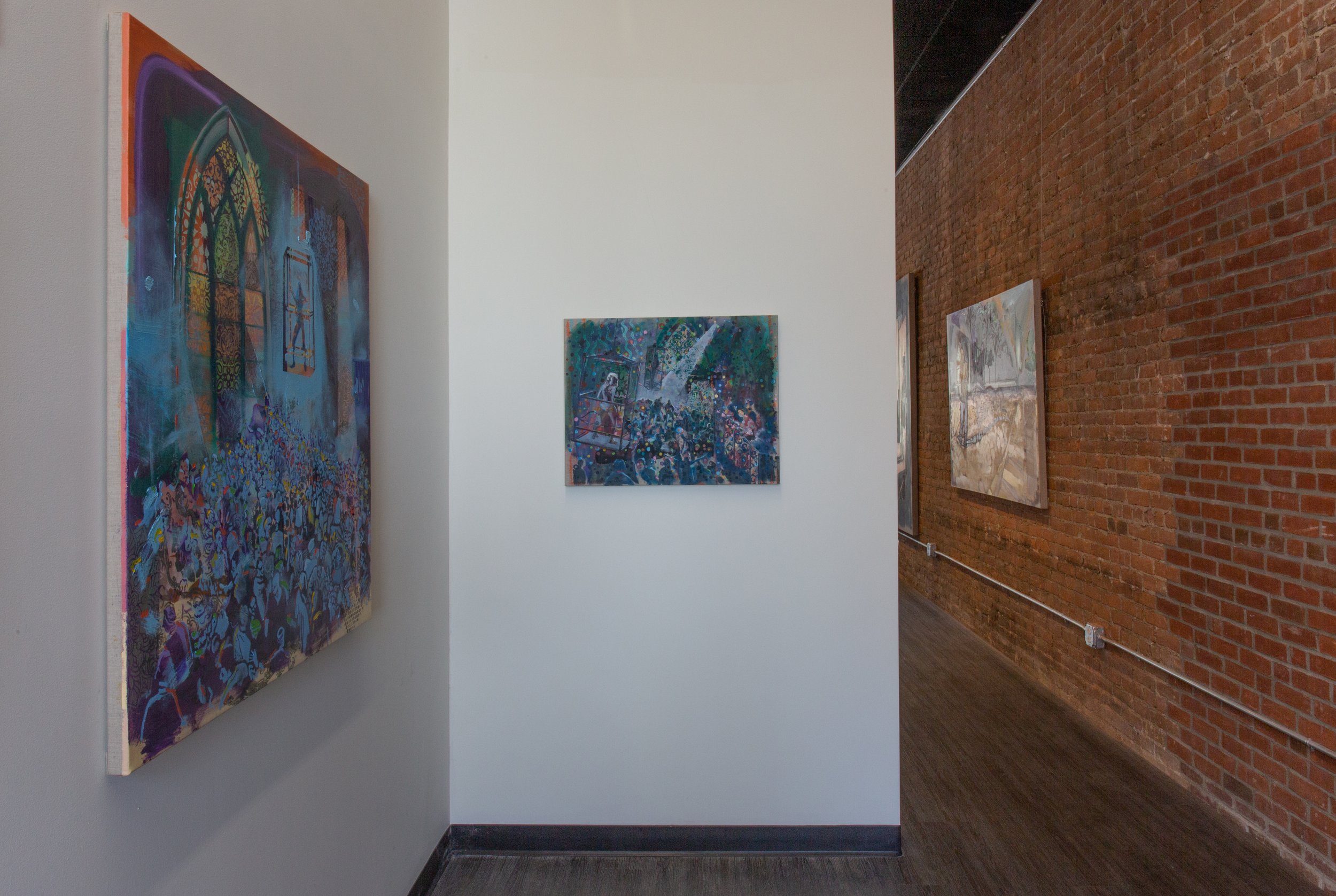  Big Paintings / Limelight Paintings  Installation view  Nearby Gallery, Newton, MA  April 2 - May 4. 2022 