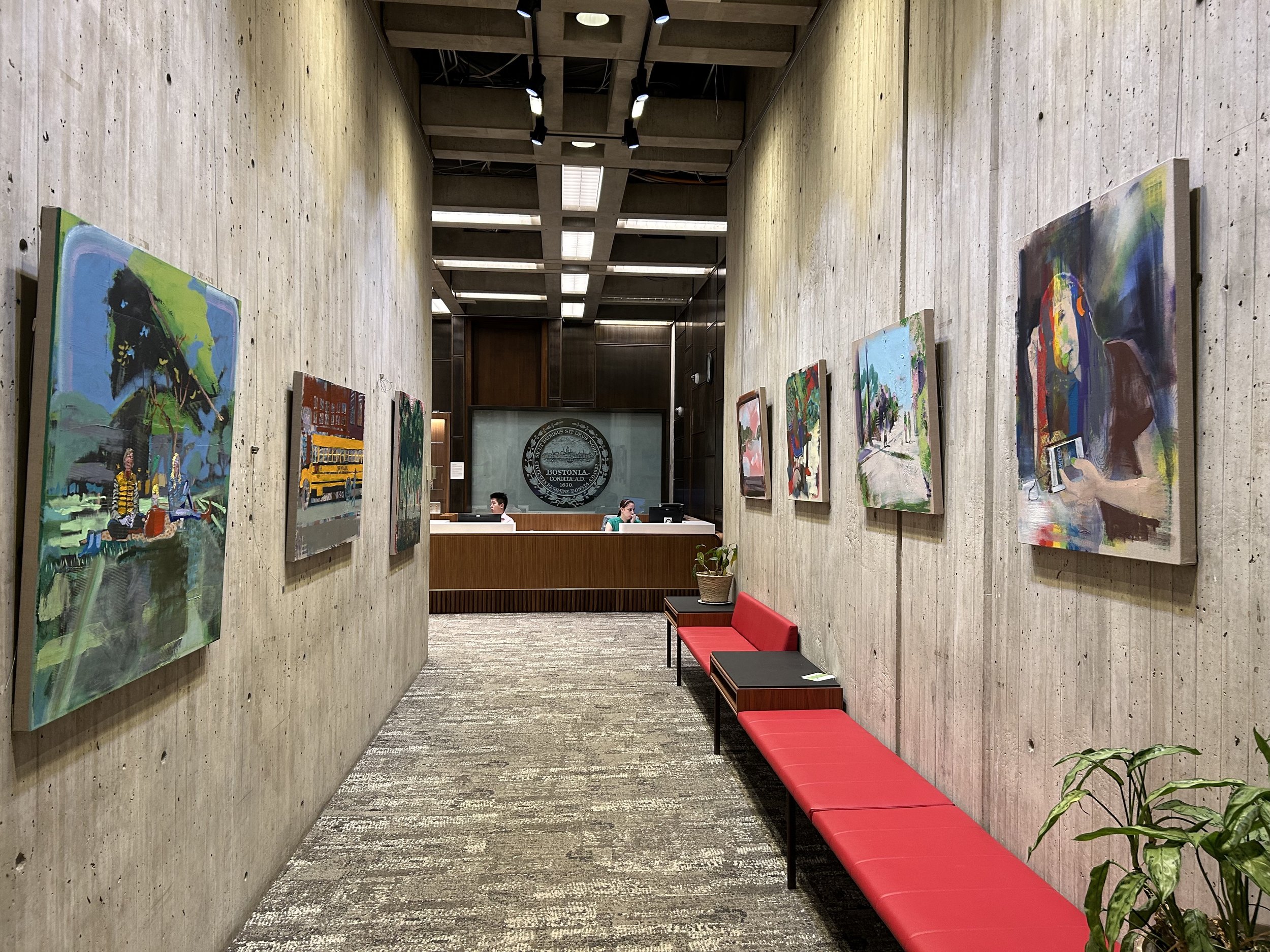 Installation view of Boston City Hall, Mayor's Gallery, June 1 - July 14, 2023