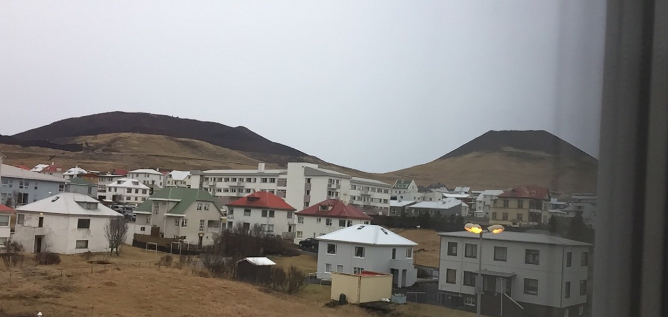 The view from my apartment. Again, the active volcano is the fat one - go figure - on the left, and the inactive one is the skinnier one on the right. I've been assured that if it erupts I'll be able to outrun the lava. 