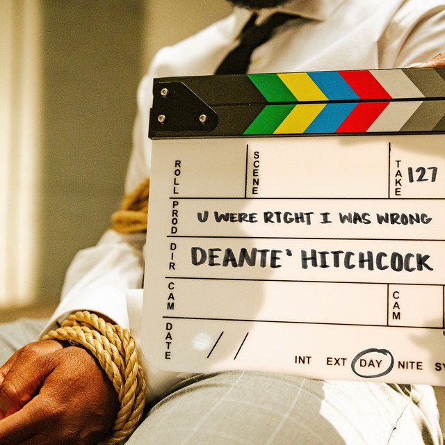 deante hitchcock "u were right i was wrong" single art