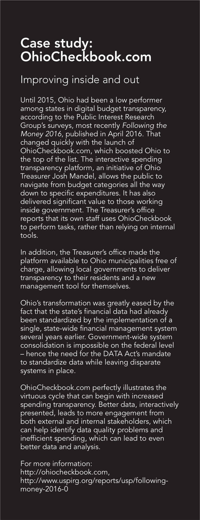 Case study: OhioCheckbook.com