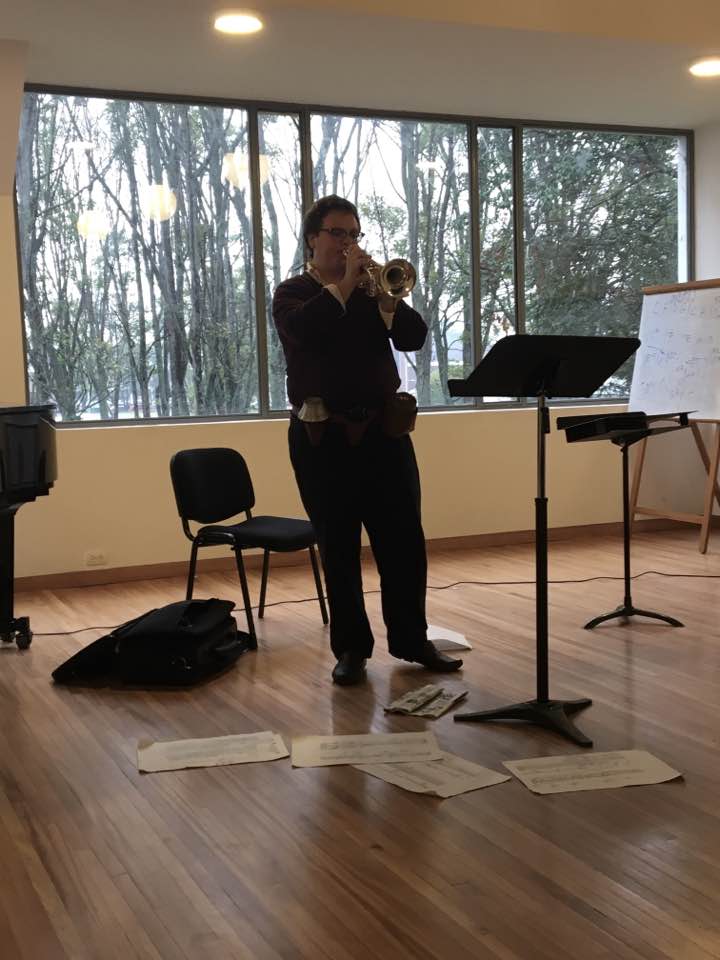 Giving a masterclass at the National University of Colombia, spreading the joys of Stockhausen to the Colombian students!