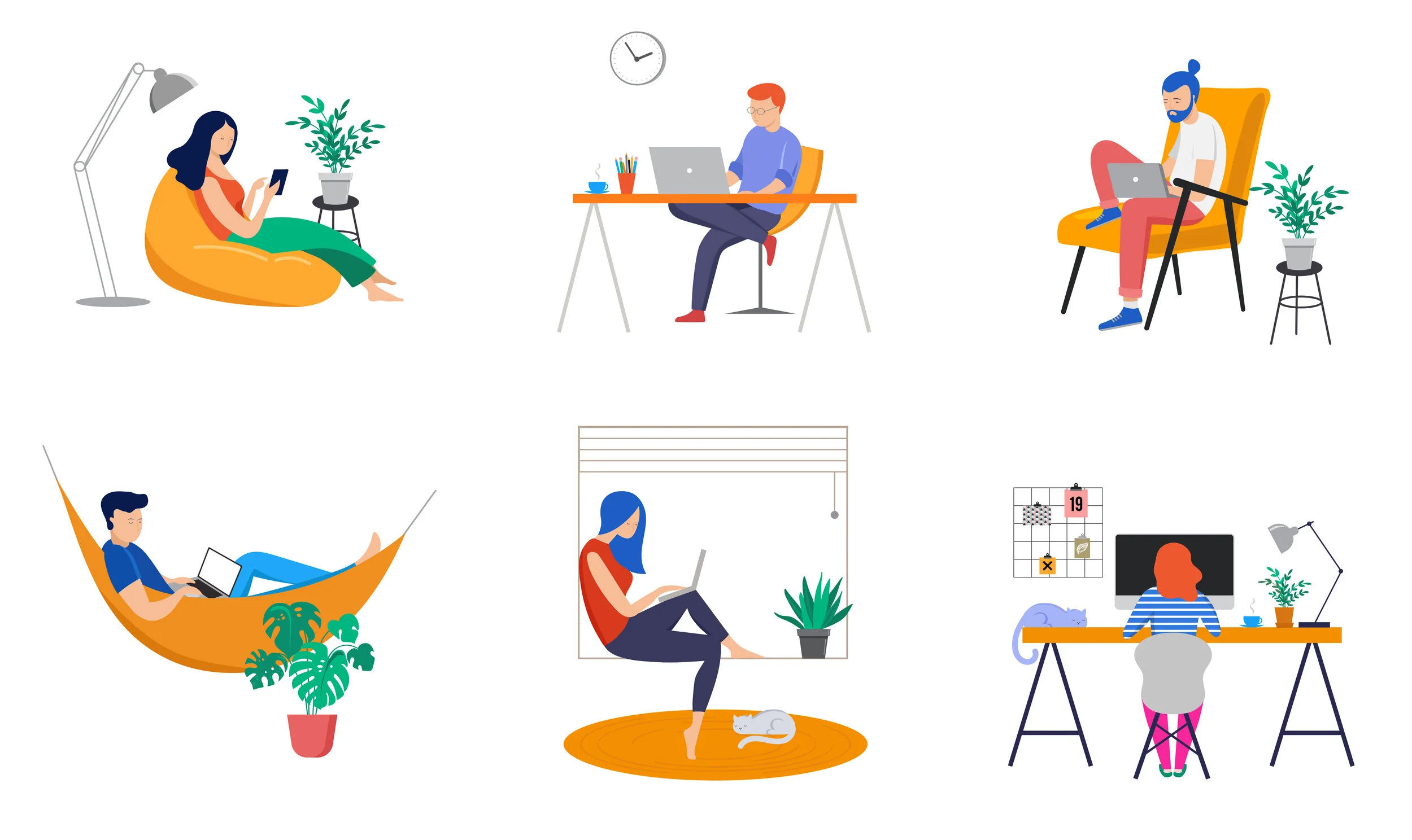 Working-at-home,-coworking-space,-concept-illustration.-Young-people,-man-and-woman-freelancers-working-at-home.-Vector-flat-style-illustration-1144175252_8400x5001.jpeg
