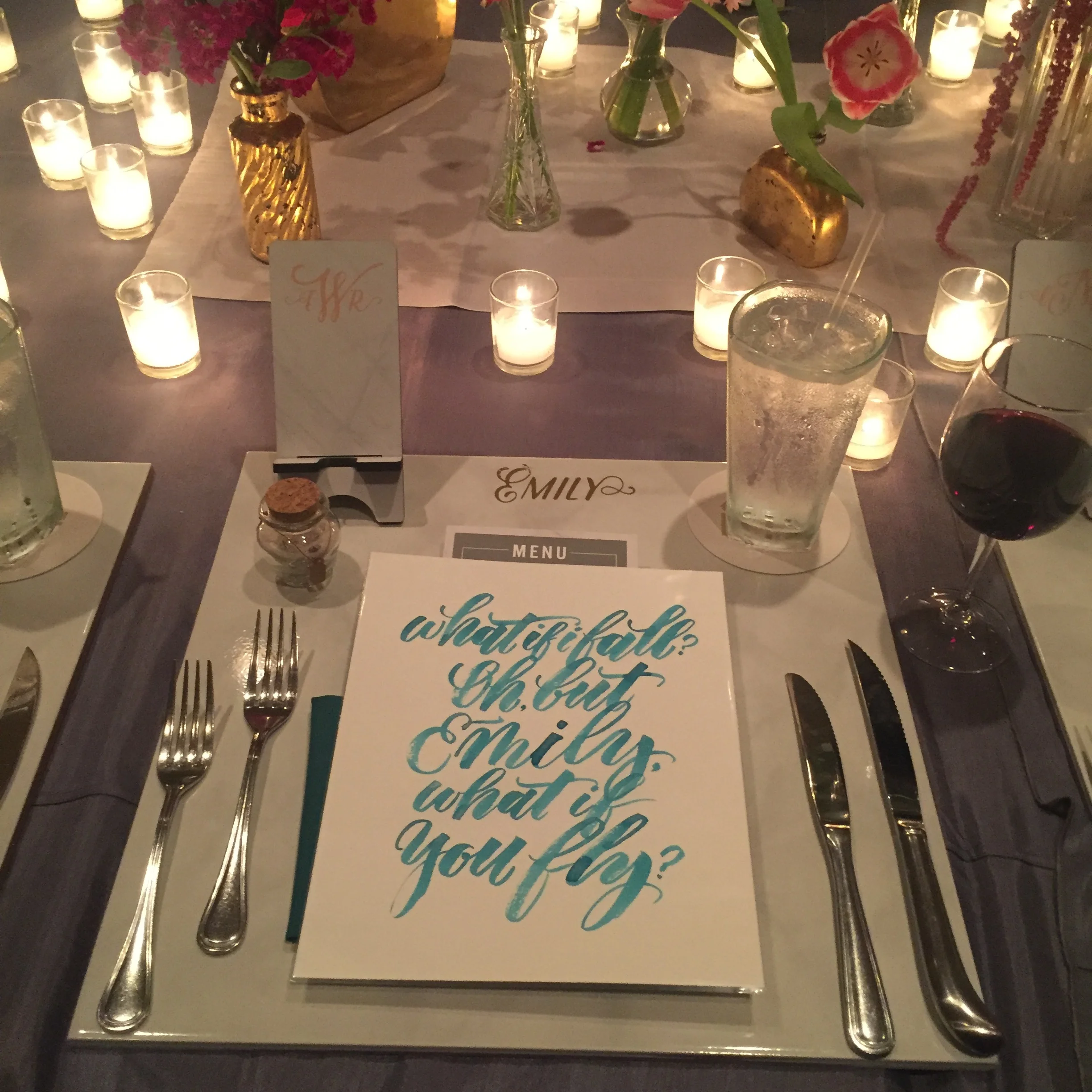 the amazing talents of janna wilson designs and kristin with grace and serendipity knocked our socks off with her mad event planning skills!