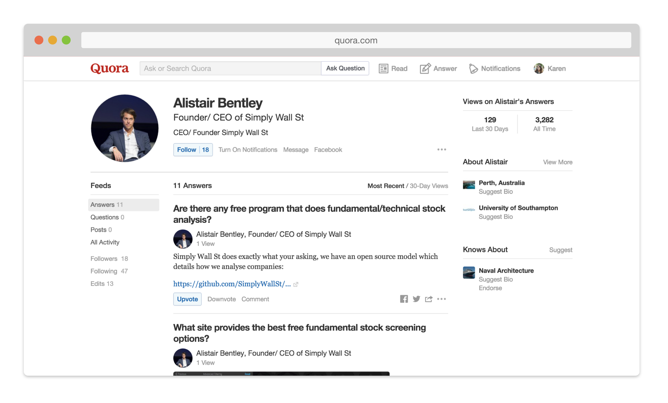 Mobile and Desktop versions of the old profile UI