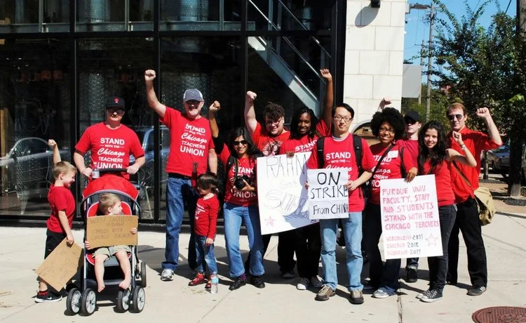Strike Support for the Chicago Teachers' Strike, 2012.