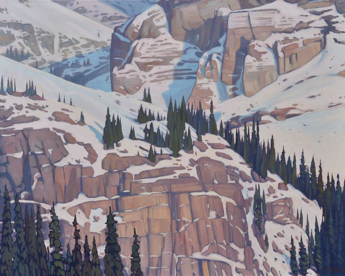 Winter Lake OHara Close Up