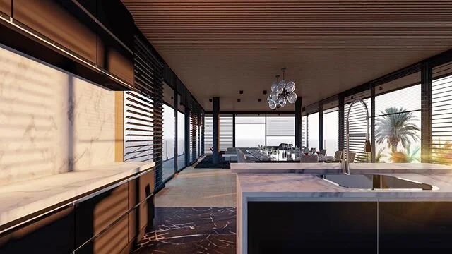 Espa&ccedil;os integrados s&atilde;o uma tend&ecirc;ncia na arquitetura. Imagine sua casa nova com uma cozinha desta, totalmente integrada com a sala de jantar e estar.
⠀

Quer ver o projeto completo desta casa de praia e de outras casas? Visite o no