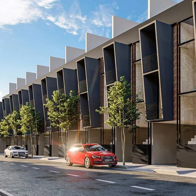 Aqui no studio projetamos casas modernas e com designer contempor&acirc;neo. ⠀

Olhem a fachada desses sobrados de 70m2 com 1 vaga que projetamos para uma incorporadora! ⠀

Acompanhem nossos trabalhos aqui nas redes sociais e nos digam oque acharam d