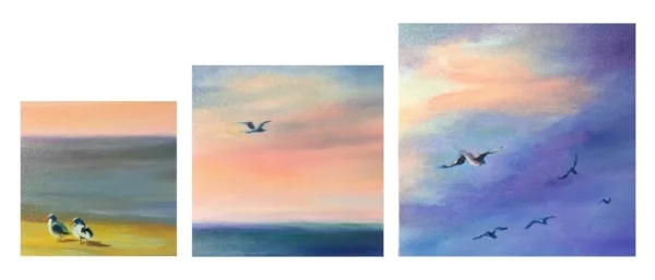 Summer Salt - Triptych