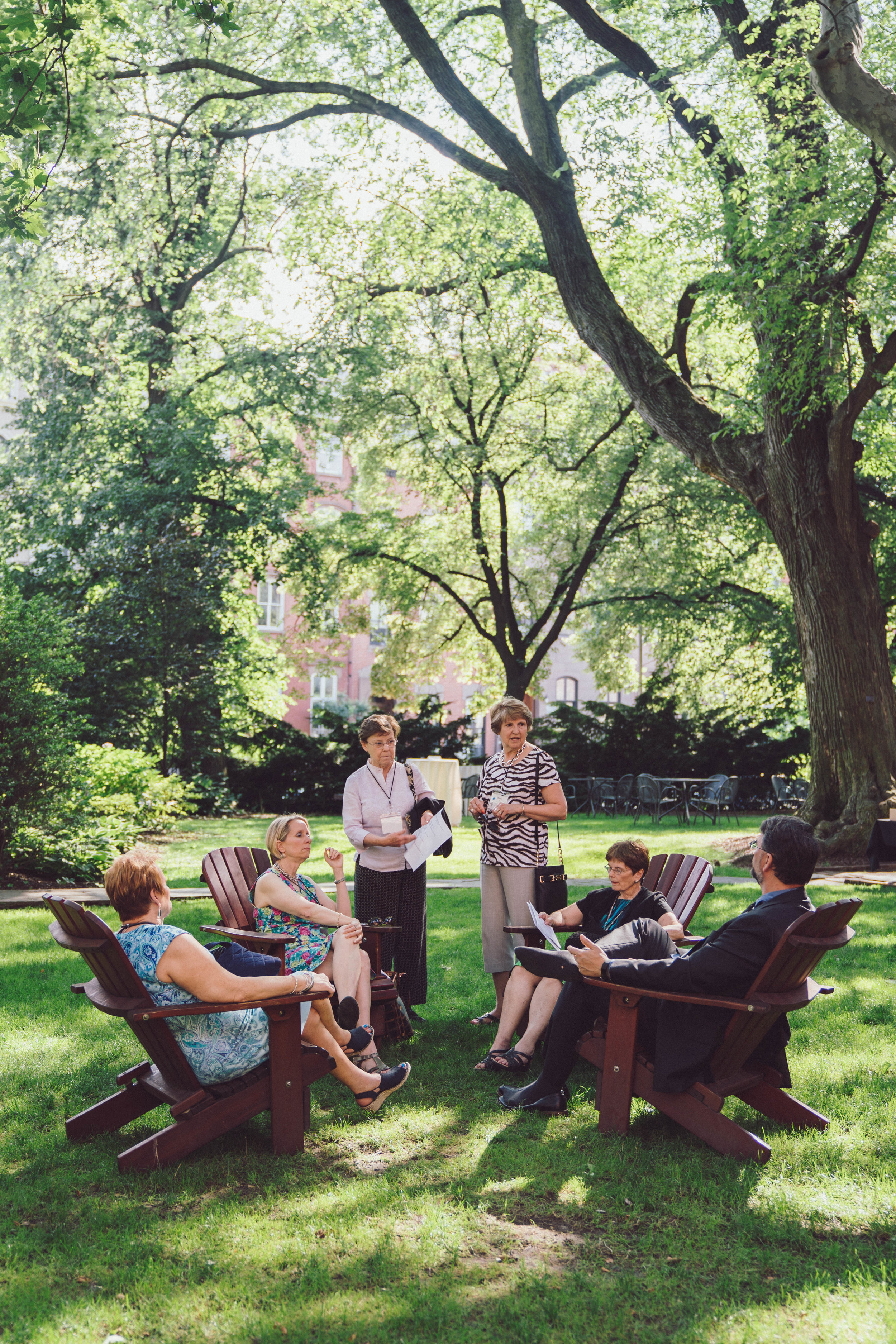  Attendees of The General Seminary's Annual Garden Party. Photo by Daniel Lee. 