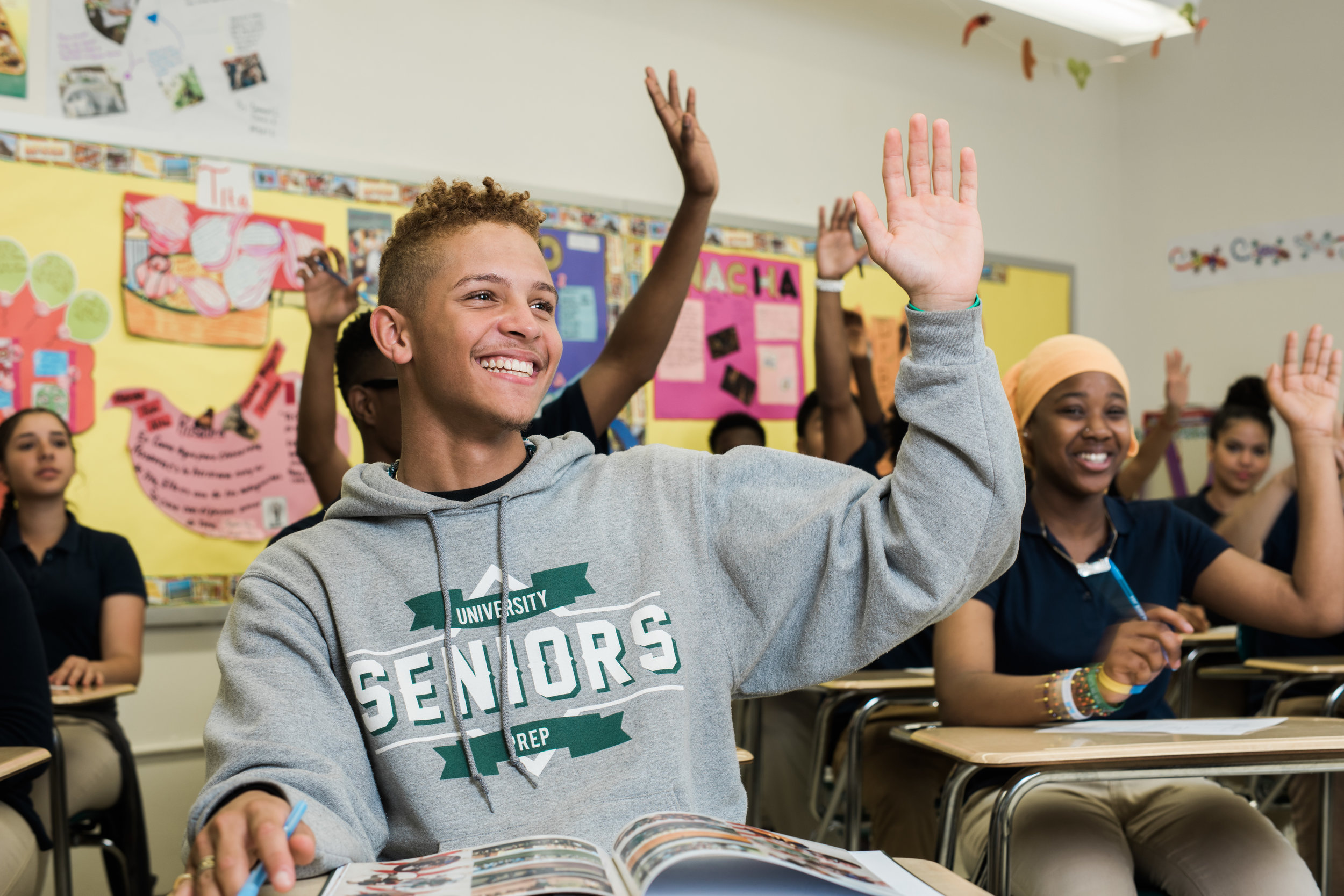  Showcasing high levels of student engagement for University Prep Charter High School's rebranding and recruitment campaign.&nbsp;Photo by Daniel Lee. 