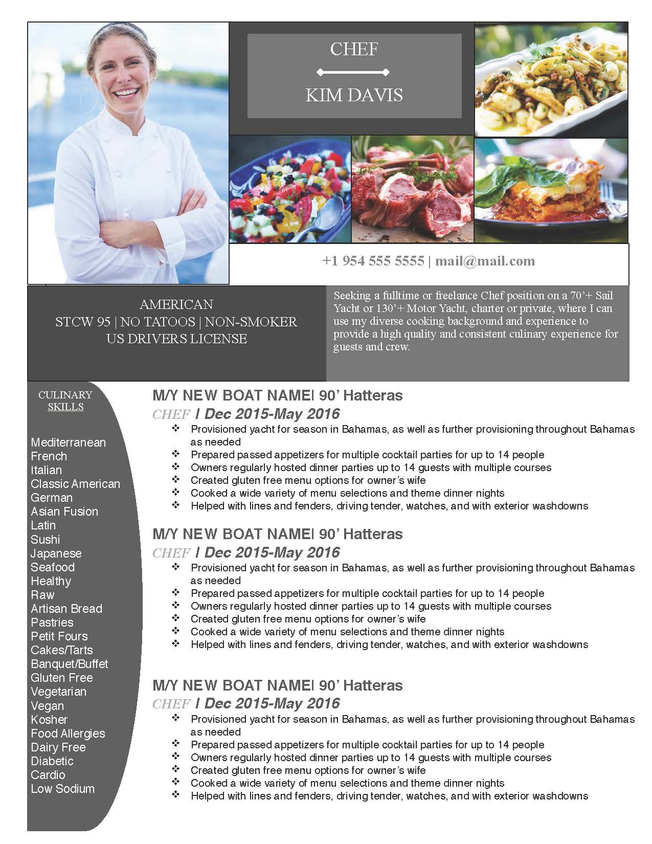CHEF CV TEMPLATES SUPER YACHT RESUME chef-cv-templates-super-yacht-resume